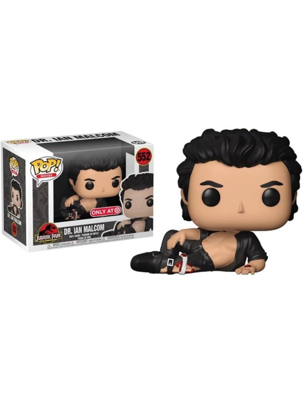 Exclusive Jurassic Park Vinyl Figure #552 - Dr. Ian Malcolm Wounded Funko POP!